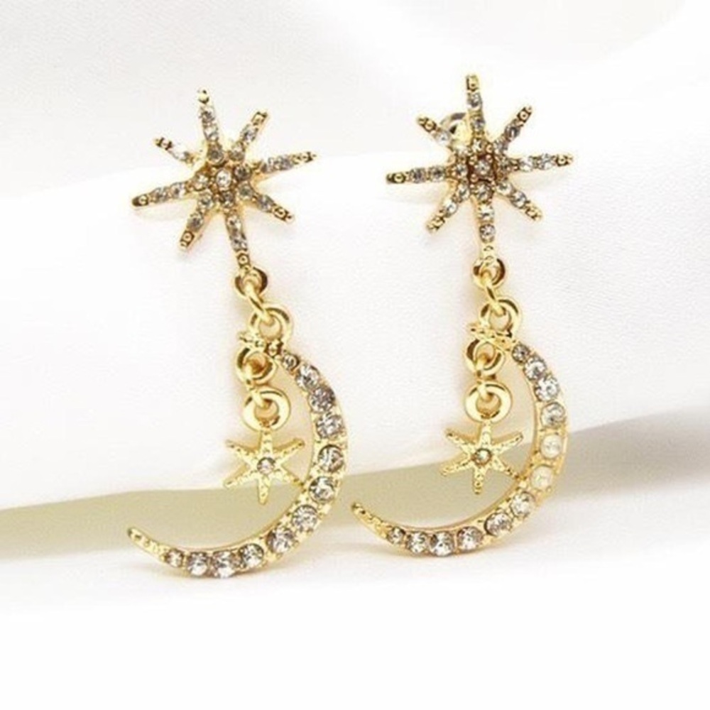 Star Moon Earrings